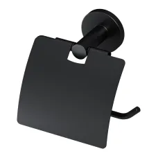 Держатель для туалетной бумаги с крышкой, черный AM.PM X-Joy A85A341422